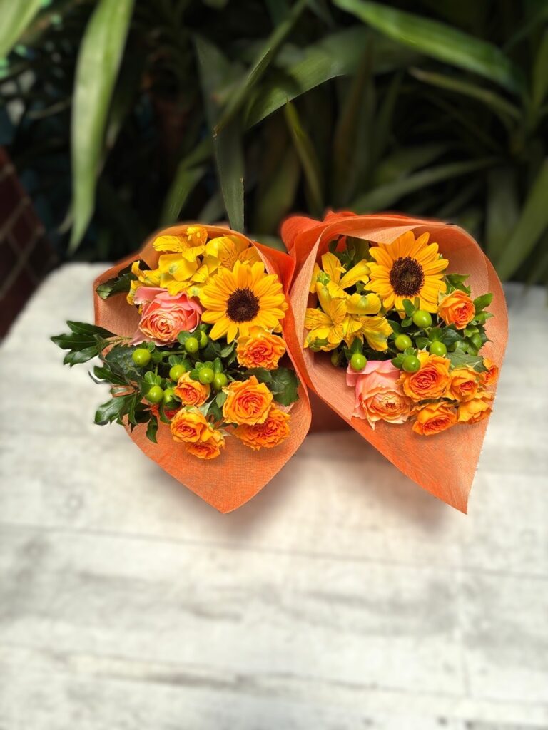 送別用　花束　ご来店