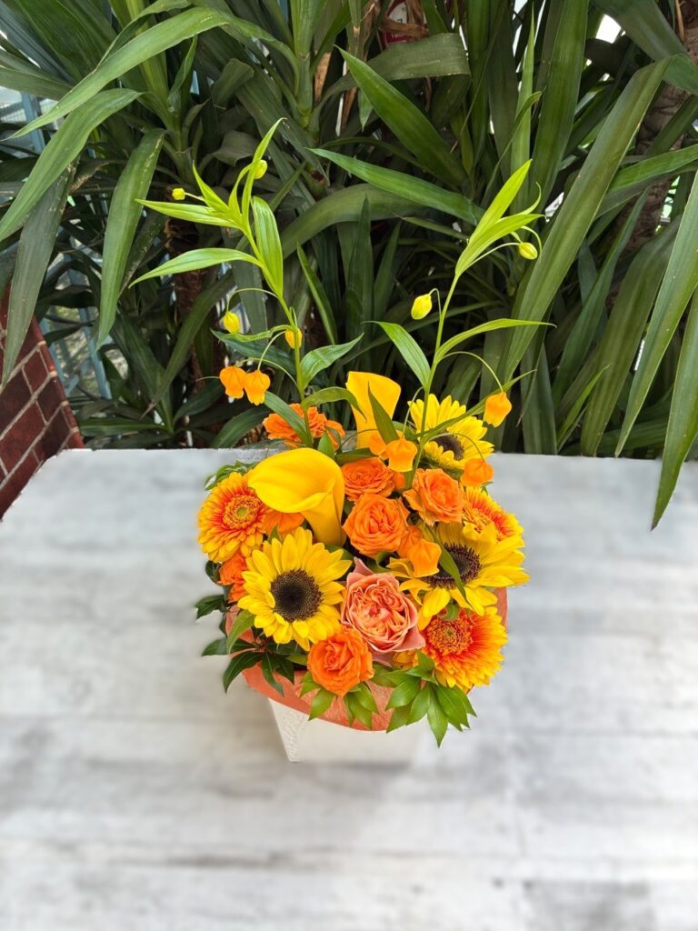 オープン祝　フラワーアレンジ　箱崎