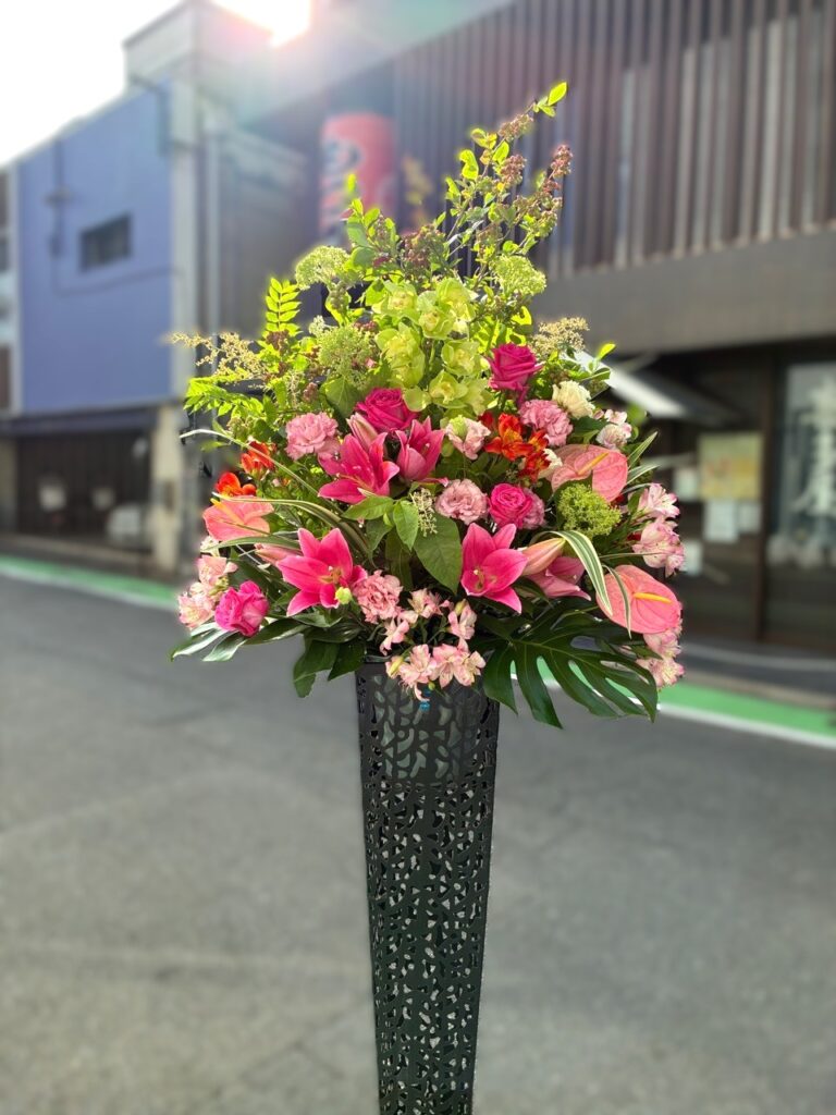 オープン祝　生花スタンド　箱崎