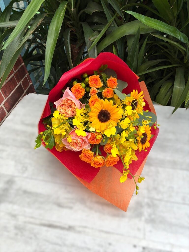 送別用　花束　上牟田