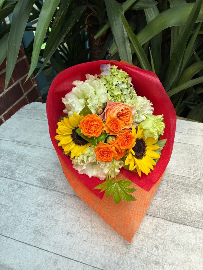 送別用　花束　ご来店