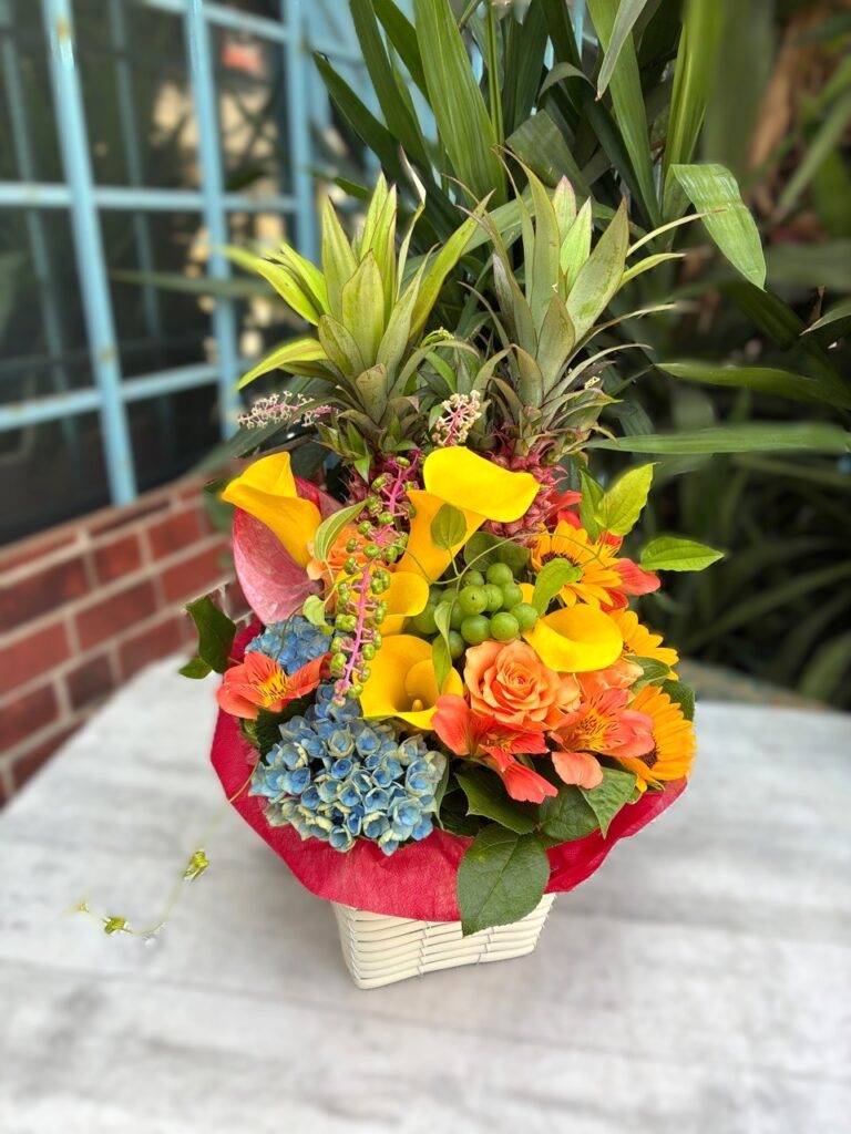 オープン祝　フラワーアレンジ　阿蘇市