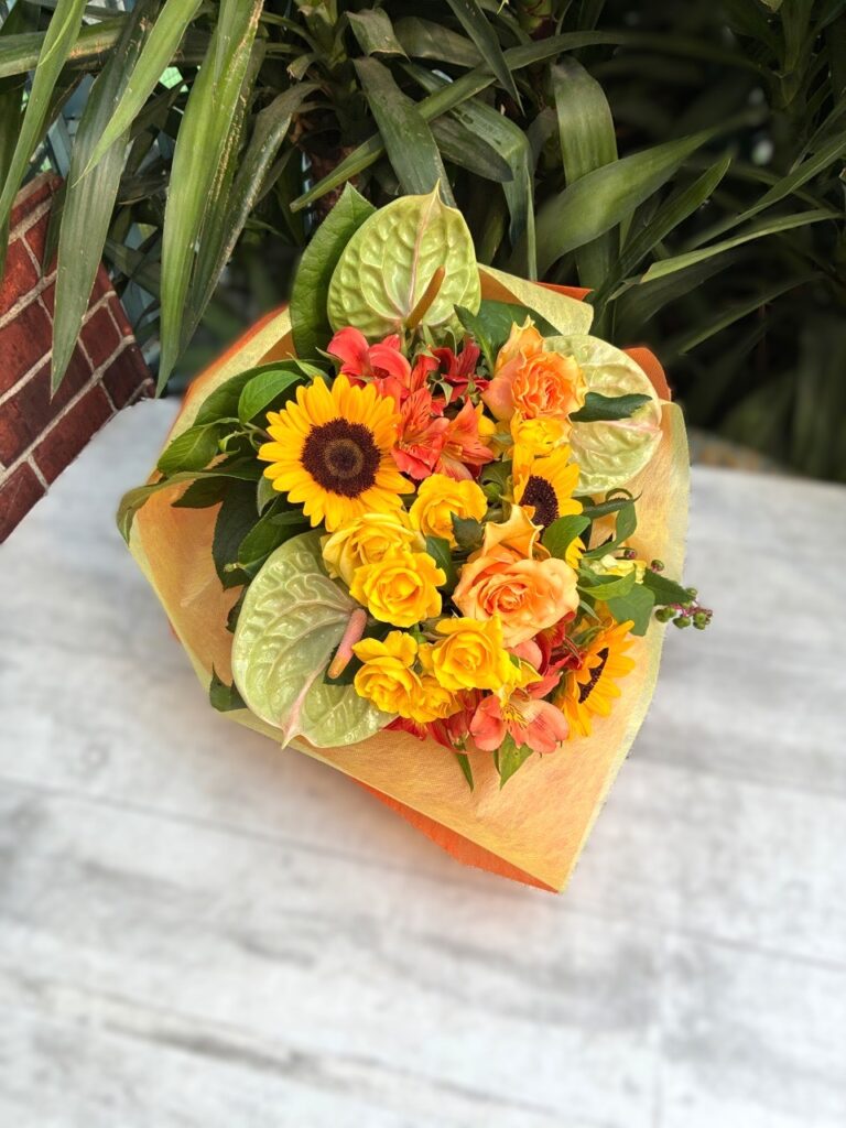 送別用　花束　ご来店