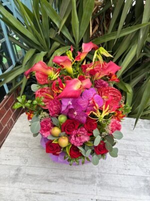 還暦祝い　フラワーアレンジ　広島県