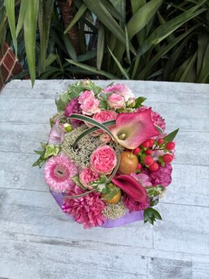 お誕生日　フラワーアレンジ　吉塚本町