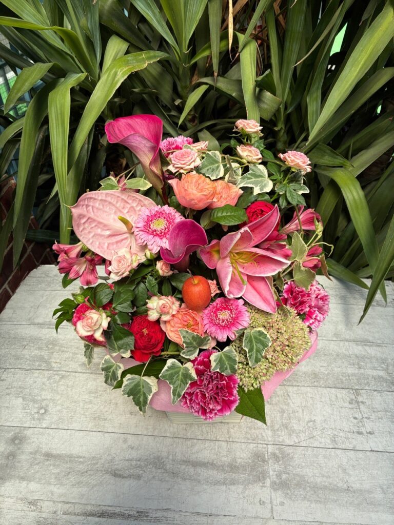 敬老の日　フラワーアレンジ　博多駅南