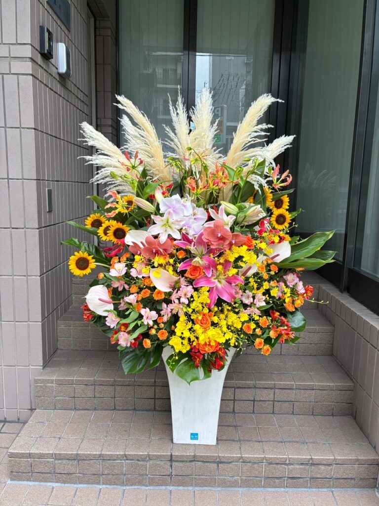 ホークス優勝　フラワーアレンジ　PayPayドーム