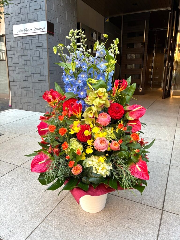 周年祝　フラワーアレンジ　大名