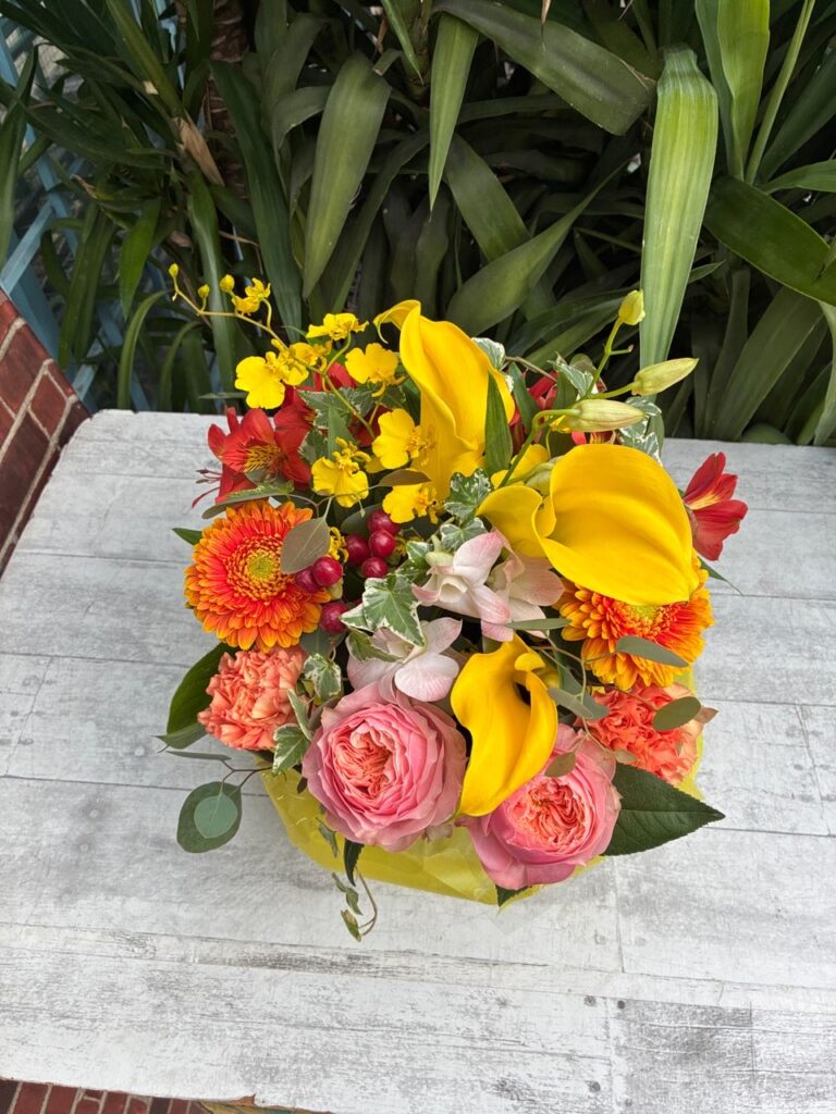 お見舞い　フラワーアレンジ　中間市