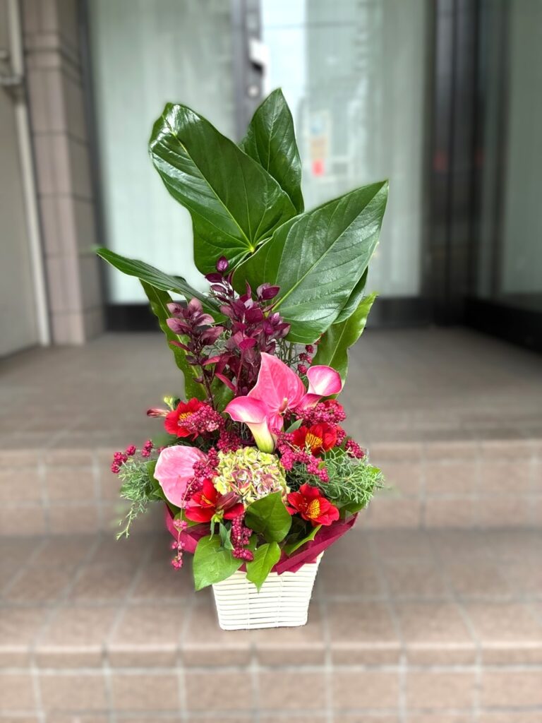 オープン祝　フラワーアレンジ　ご来店