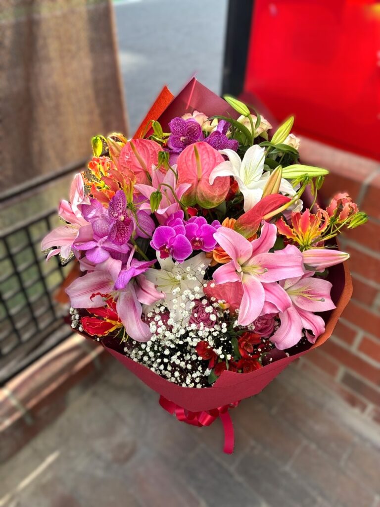 ダイヤモンド婚　花束　ホテルニューオータニ