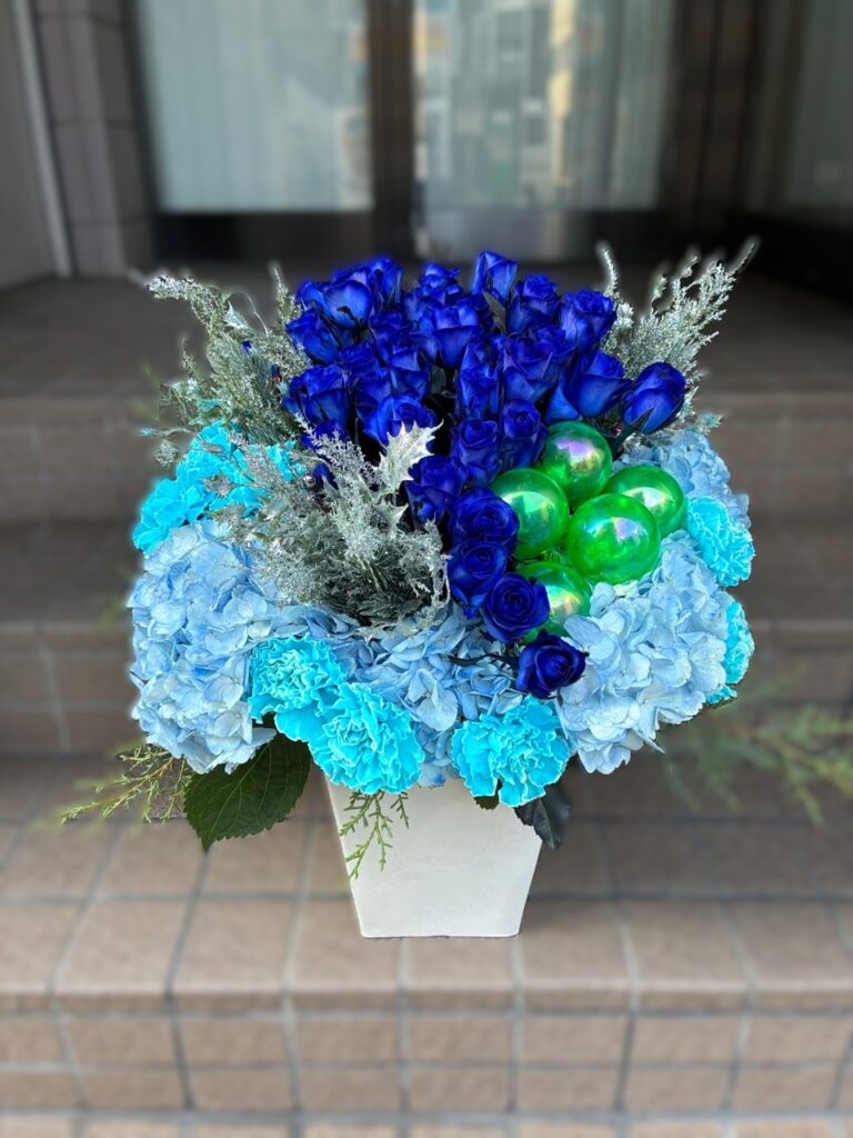 お誕生日＆X’mas 　フラワーアレンジ　山形県