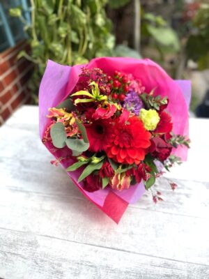 成人式に花束を…