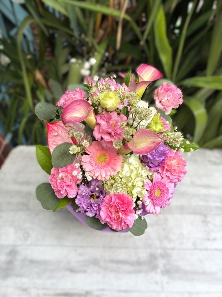 お供え　フラワーアレンジ　春日市