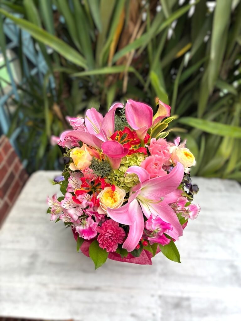 オープン祝　フラワーアレンジ　草香江