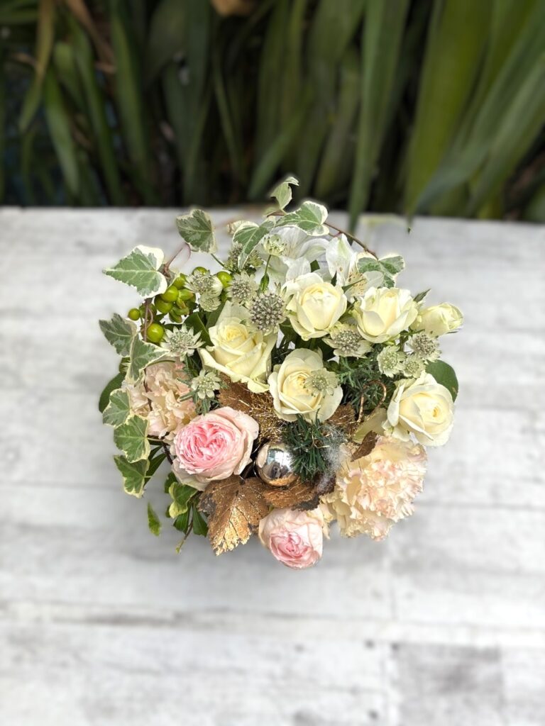 受付用　フラワーアレンジ　香椎浜