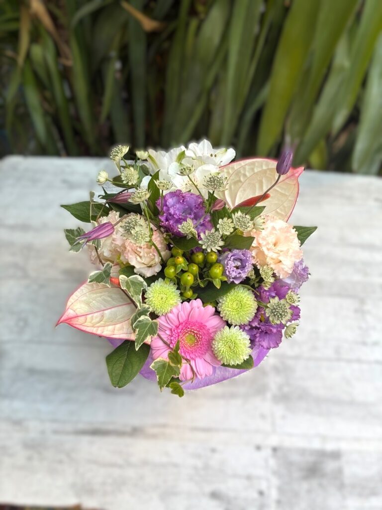 お供え　フラワーアレンジ　鞍手郡