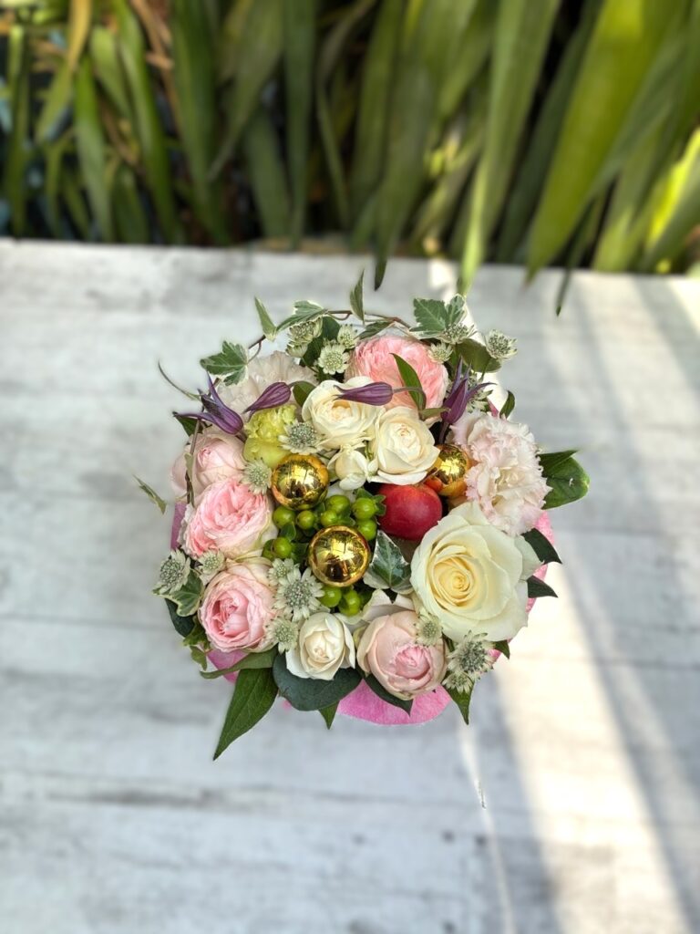 お誕生日　フラワーアレンジ　宇美町