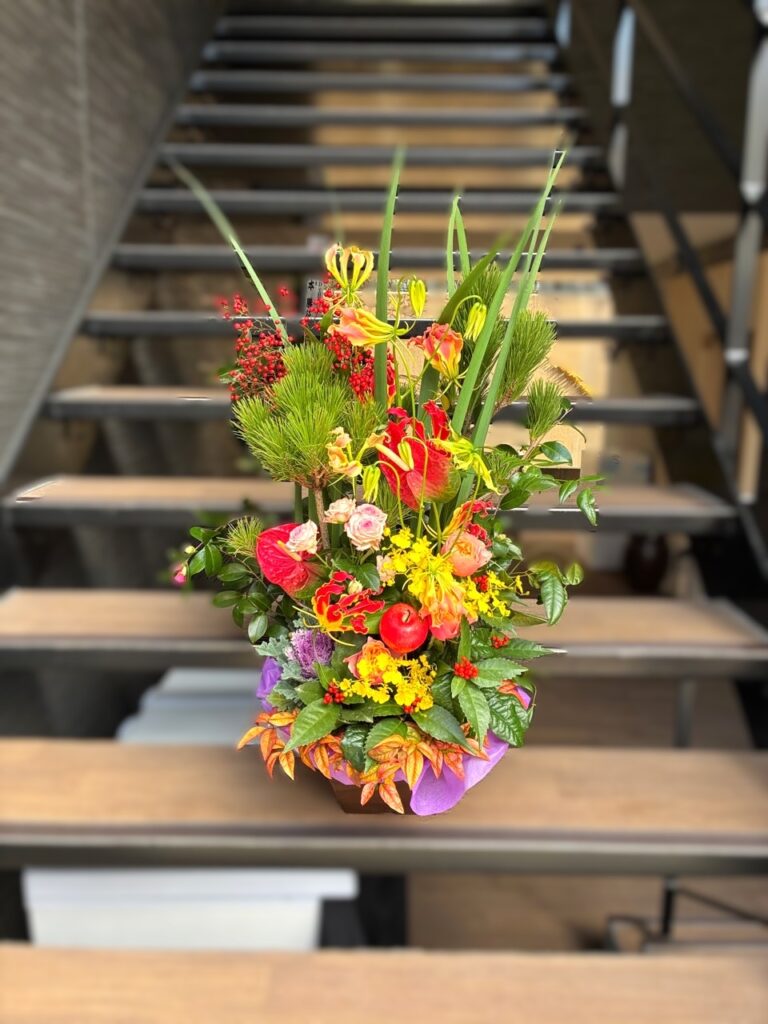 オープン祝　フラワーアレンジ　桜坂