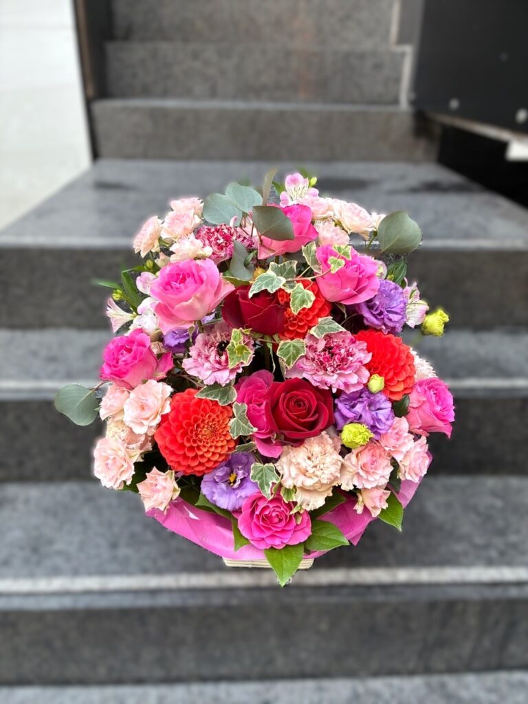 楽屋花　フラワーアレンジ　大名