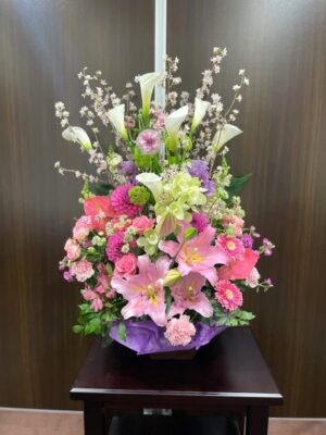 演台盛花　卒業式・入学式・入社式